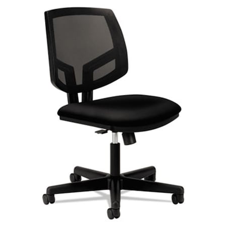 Convenience Concepts Volt Series Mesh Back Task Chair With Synchro-Tilt- Black Fabric HI3367509
